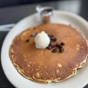 Pancake with chocolate chips