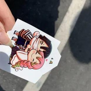 demon slayer sticker for $1