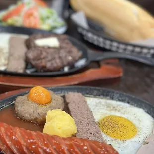 a plate of food on a table