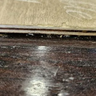 Very dirty table