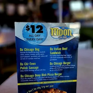 Daily specials
