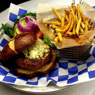 Black and Bleu Burger