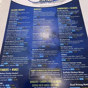 Main menu