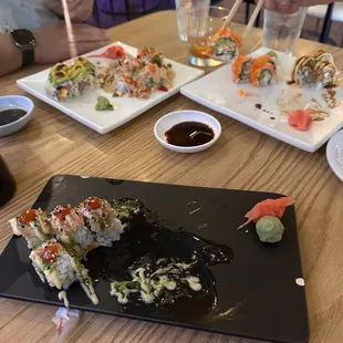 Tsunami, California Roll, Glengarry, Glen Ross, Volcano, Blazing Saddles