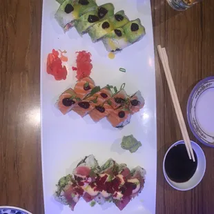 sushi, sashimi, sushi and sashimi, food