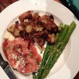 stuffed pork chop. VERY good!!!