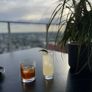 Moscow mule and old fashioned