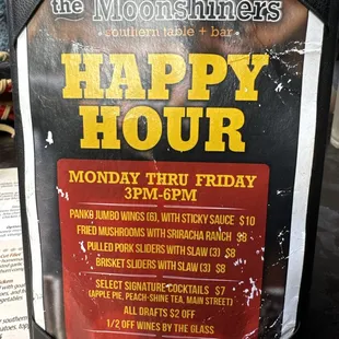 Happy Hour specials