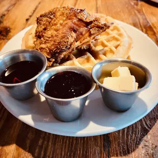 Chicken and Waffles Plate