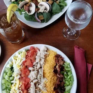 Fresh and colorful salads