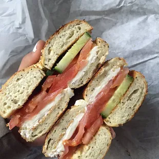 Salmon Lox Bagel