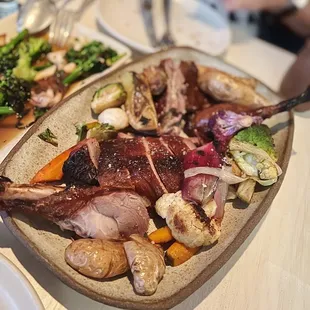 Smoked half duck