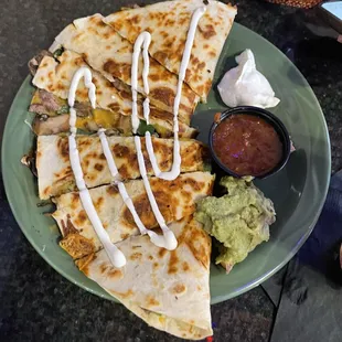 Spinach &amp; Chicken Quesadilla