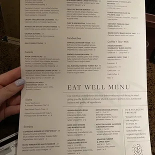 New menu Feb 24 2020