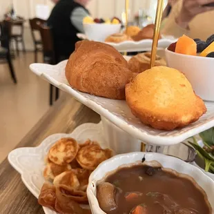a variety of food items