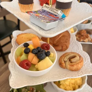 a variety of desserts