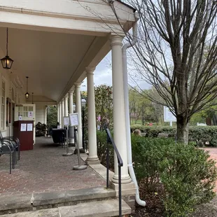 Outside porch.