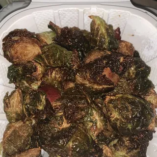 Crispy Maple Bacon Brussel Sprouts