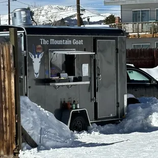 The trailer with gorgeous views.