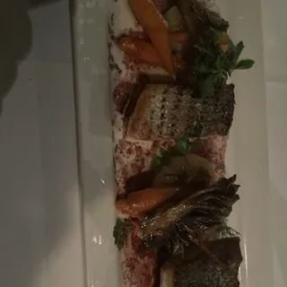 Watermelon with Smoked Trout