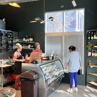 customers at the counter