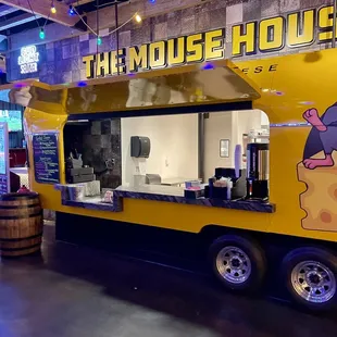 Food truck inside of the sports bar Dawg House!