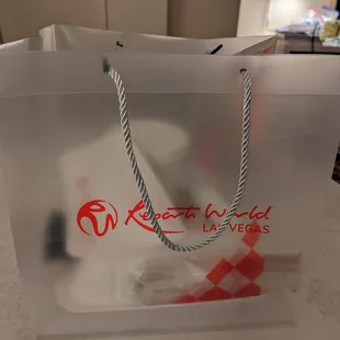 Nicely wrapped take out order