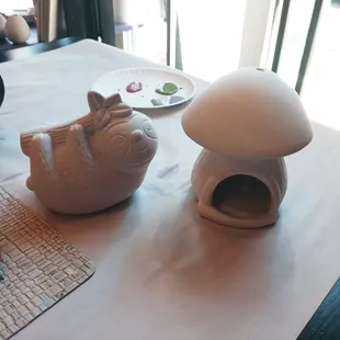 Our things we picked out of tons of fun items to paint.