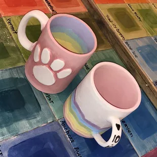 huge color selection! our finished rainbow pieces