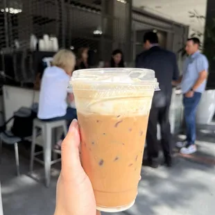 Iced Vietnamese with cold cream