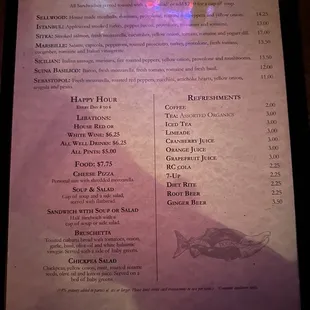 Menu as of 10/23 :)