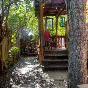 Backyard seating