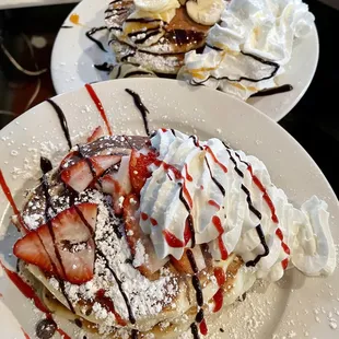 Our Delicious Pancakes (strawberry &amp; chocolate and Chunky Monkey)