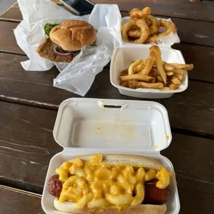 Mac Dog Pork Tenderloin French Fries Onion Rings