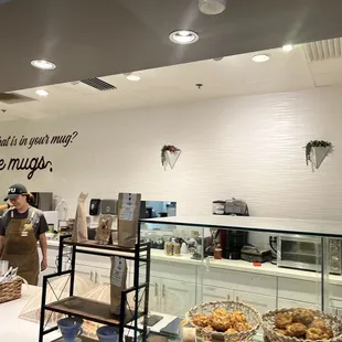 Inside counter area