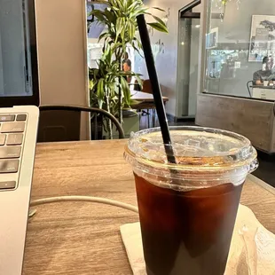 Cold brew and interior plant