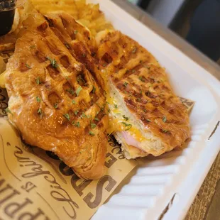 Ham &amp; Cheese Croffle