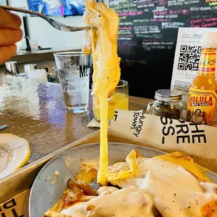 Okie Poutine at its cheesiest