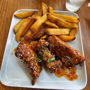 They bread the ribs and then fry them.