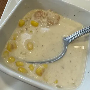 Soup du Jour - shrimp &amp; corn bisque