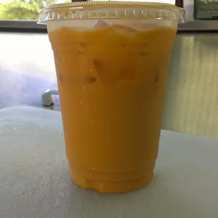 thai tea brewed from scratch daily