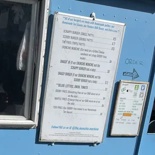The amazing  menu