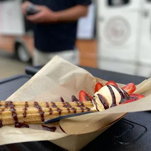 Churros Sundae