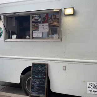 Outside of the truck