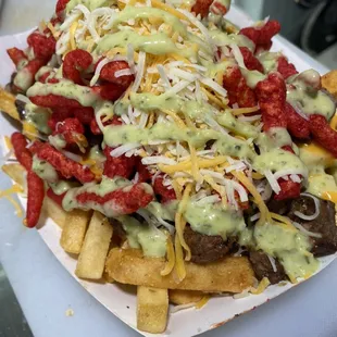 Hot Cheetos Carne Asada Fries