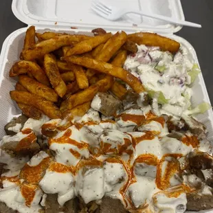 Chicken and lamb Mix Gyro Combo