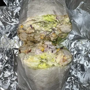 Grill Chicken Avocado Wrap