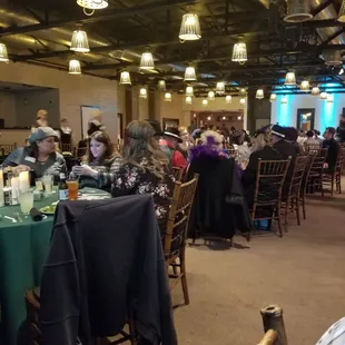 people sitting at tables