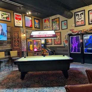 This is the pool table area