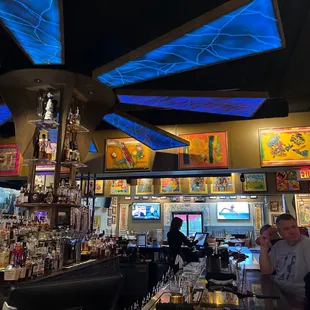 A picture from sitting at the bar